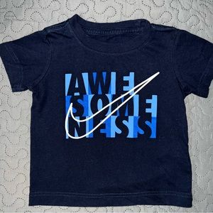 Blue Nike T-shirt for toddler boy